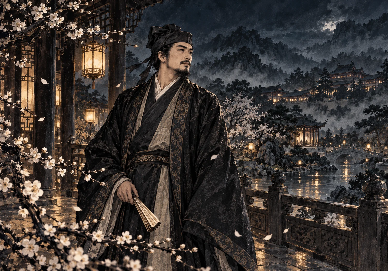 Chai Jin: petals in the manor garden